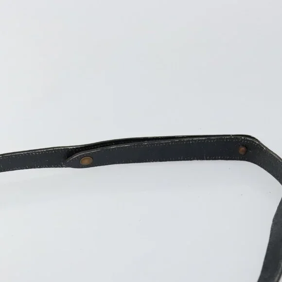 Authentic Christian Dior Trotter Canvas Shoulder Bag Navy Gold - Picture 15 of 16